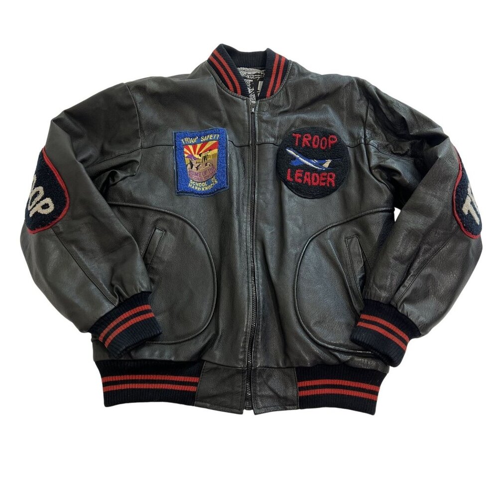 World of Troop Leader Jacket in Black Leather